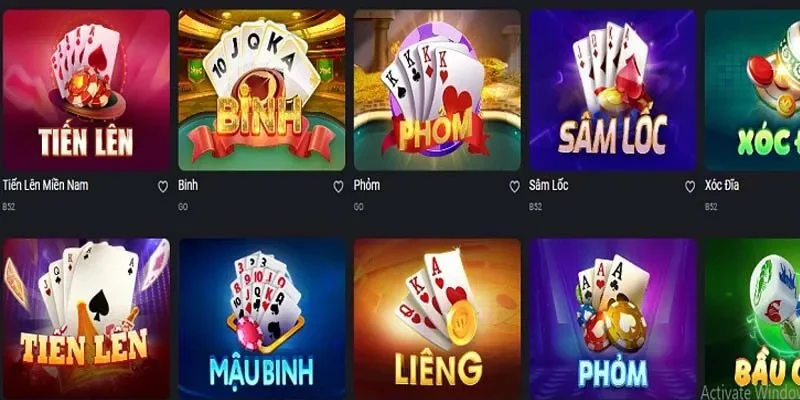 Các trò chơi đa dạng